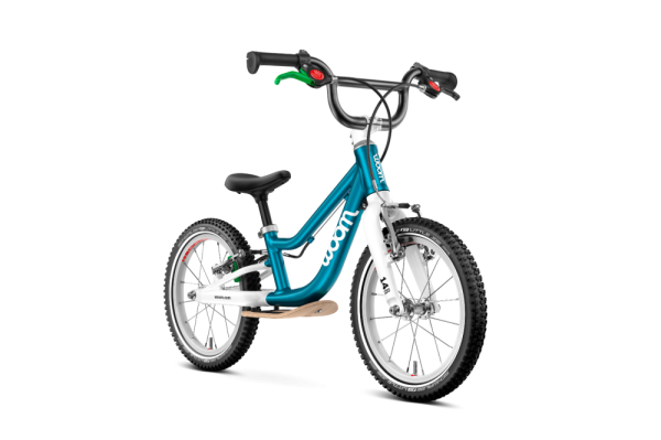 Woom GO 1+ Metallic Blue 14" mit Trittbrett
