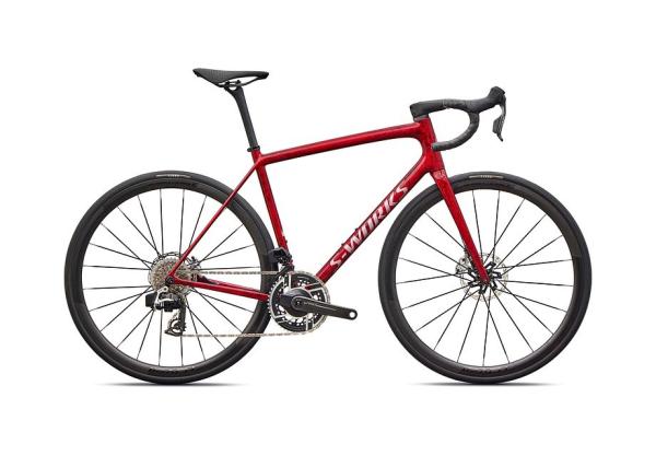 Specialized S-Works Aethos 2 - SRAM RED AXS SANDSTONE METALLIC BASE / RED TINT 52