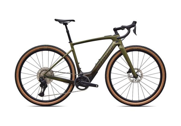 Specialized Turbo Creo 2 Comp - Shimano GRX Di2 GLOSS LAUREL GREEN METALLIC/CHARCOAL TINT FADE/NEBULA METALLIC 52
