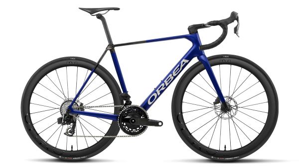 Orbea ORCA M21eTEAM 49 Cobalt Blue - Carbon Raw (Matt)