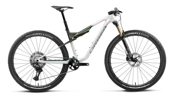 Orbea OIZ M-PRO S Iris White - Seaweed Carbon View (Gloss)