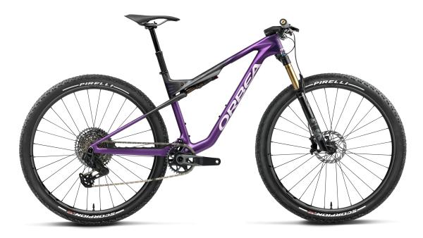 Orbea OIZ M-TEAM AXS XL Royal Plum - Diamond Black Carbon View (Matt)