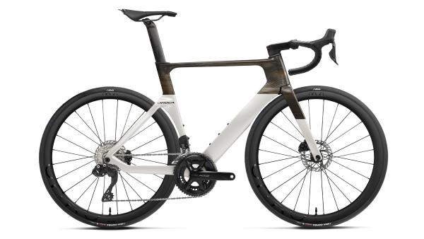 Orbea ORCA AERO M35iLTD PWR 53 Golden White (Gloss) - Carbon Raw (Matt)