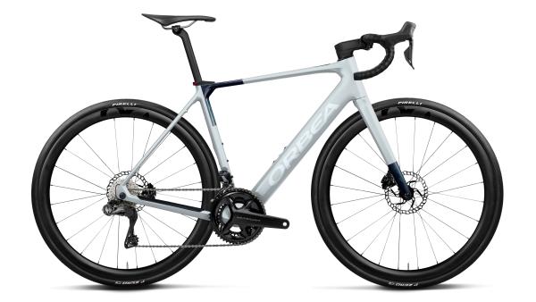 Orbea GAIN M20i L Halo Silver (Matt) - Blue Carbon View (Gloss)