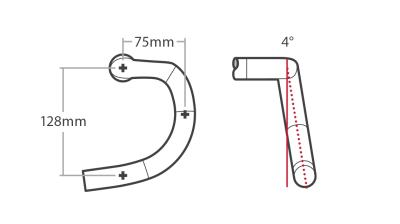 Bontrager Lenker Bontrager Elite IsoZone VR-SF Road 31,8mm 4 Produktbild 4