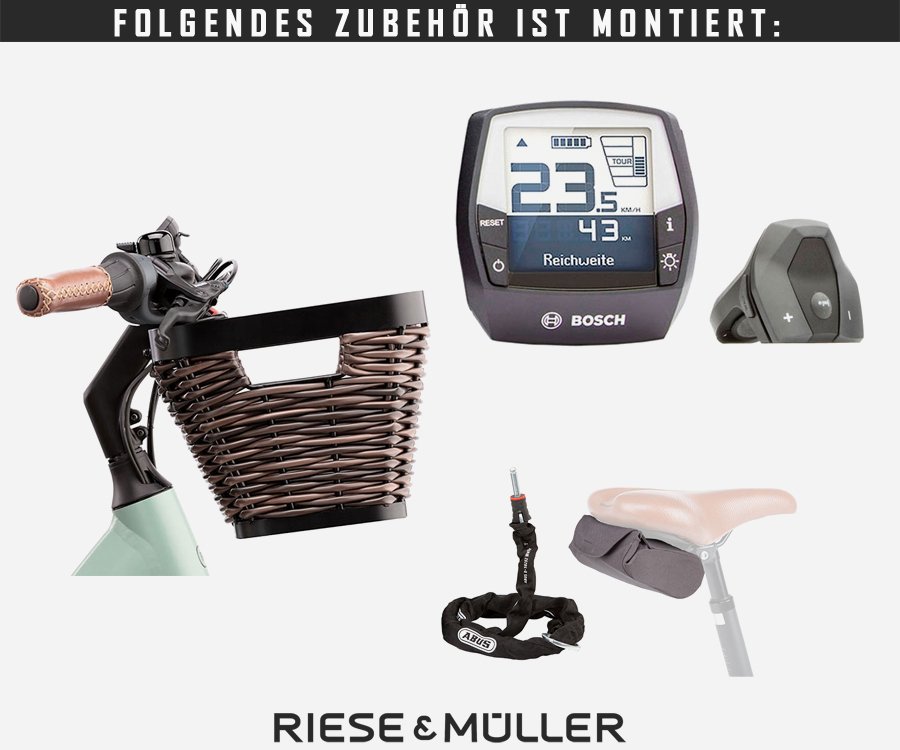 Riese & Müller Swing vario 51 cm (28) salvia matt Intuvia Frontkorb  Zusätzliche Schlosskette mit Tasche - Cecil Cycle GmbH - Dein  Fahrradfachgeschäft