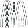 SKS GERMANY BLUEMELS STYLE 28 , 46 mm - ESC V-Adapter Streben Set schwarz 