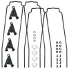 SKS BLUEMELS STYLE 27.5“ - 29“, 65 mm - ESC V-Adapter Streben Set schwarz 