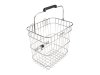 Electra Basket Electra Stainless Wire Pannier Polished Sil
